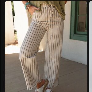 Linen Striped Pants